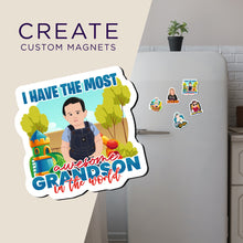 Load image into Gallery viewer, Create your own Custom Magnets Most Awesome Grandson with High Quality
