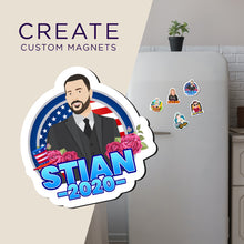 Load image into Gallery viewer, Create your own Custom Magnets Voting Name and Year with High Quality
