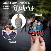 Load image into Gallery viewer, Create your own Custom Stickers for Army Mom National Guard 
