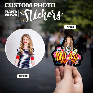 Create your own Custom Stickers for Badass Mom 