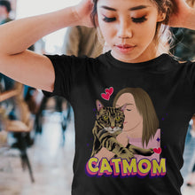 Load image into Gallery viewer, Create your own Custom Stickers for Cat Mom Shirt
