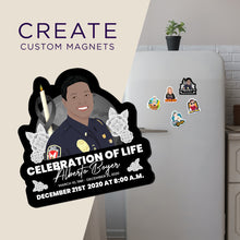 Load image into Gallery viewer, Create your own Custom Magnets for Celebration of Life Police Memorial
