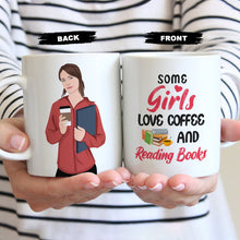 Load image into Gallery viewer, Create your own Custom Stickers for Coffee and Book Lover Mug
