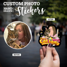 Load image into Gallery viewer, Create your own Custom Stickers for Crazy cat lady
