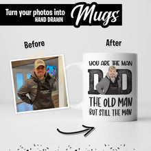 Load image into Gallery viewer, Create your own Custom Stickers for Custom Dad Mug
