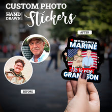 Load image into Gallery viewer, Create your own Custom Stickers for Custom Marine Grandson
