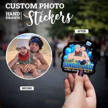 Load image into Gallery viewer, Custom Single Father Stickers
