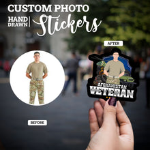 Load image into Gallery viewer, Create your own Custom Stickers for Custom Afghanistan veteran
