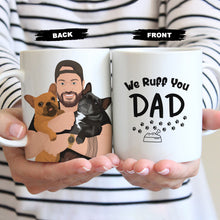 Load image into Gallery viewer, Create your own Custom Stickers for Dog Dad Mug
