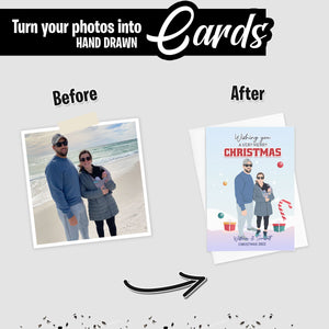Create your own Custom Stickers for Family Christmas Card