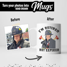 Load image into Gallery viewer, Create your own Custom Stickers for Firefighter Mug
