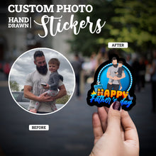 Load image into Gallery viewer, Create your own Custom Stickers for Happy Fathers Day
