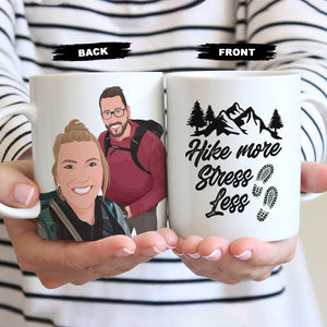 Create your own Custom Stickers for Hiking Mug
