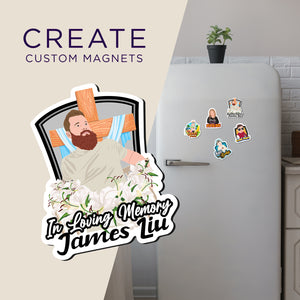 Create your own Custom Magnets for In Loving Memory Personalized Name