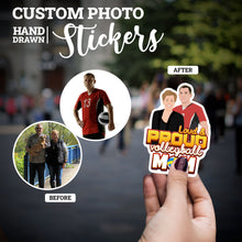 Load image into Gallery viewer, Create your own Custom Stickers for Loud and Poud Volleyball Mom
