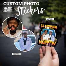 Load image into Gallery viewer, Create your own Custom Stickers for My Nephew is in the Navy 
