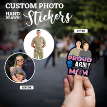 Load image into Gallery viewer, Create your own Custom Stickers for National Guard Proud Mom
