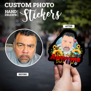 Create your own Custom Stickers for Awesome Dad 