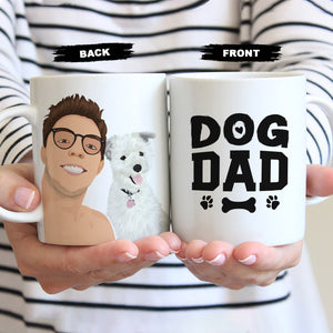 Create your own Custom Stickers for Personalized Dog Dad Mug