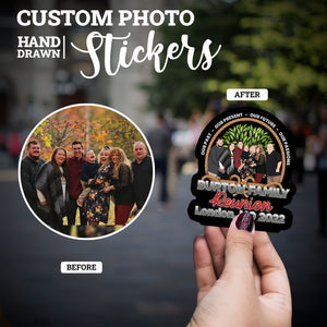 Create your own Custom Stickers for Personalized Family Reunion 