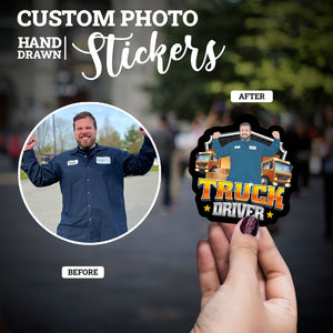 Create your own Custom Stickers for Personalized Truck Driver