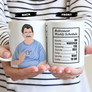 Create your own Custom Stickers for Retirement Mug