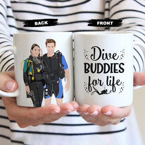 Create your own Custom Stickers for Scuba Mug