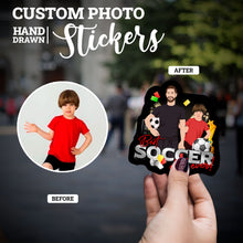 Load image into Gallery viewer, Create your own Custom Stickers for Soccer Dad
