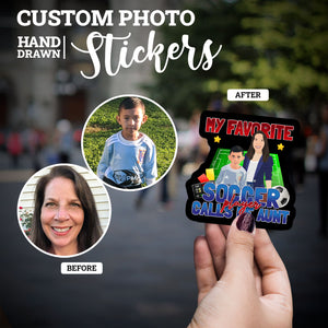 Create your own Custom Stickers for Soccer aunt stickers