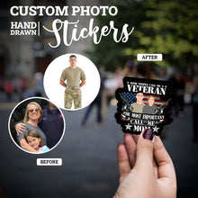 Load image into Gallery viewer, Create your own Custom Stickers for Veteran Mom 
