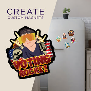 Create your own Custom Magnets for Voting Rocks