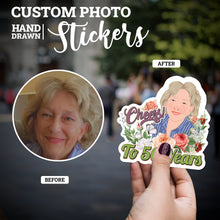 Load image into Gallery viewer, Create your own Custom Stickers Cheers to 50 Years with High Quality
