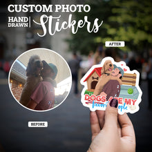 Load image into Gallery viewer, Create your own Custom Stickers Dogs Are My Favorite People with High Quality
