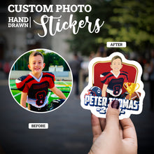 Load image into Gallery viewer, Create your own Custom Stickers Football Sports Portrait with High Quality
