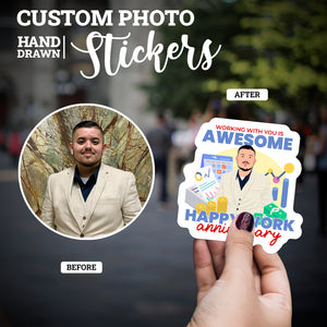 Create your own Custom Stickers Working with You Is Awesome with High Quality