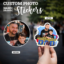 Load image into Gallery viewer, Create your own Custom Stickers Worlds Coolest Dad High Quality
