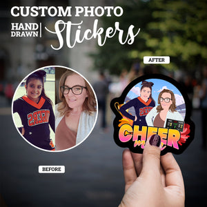 Create your own Custom Stickers for Cheer Mom