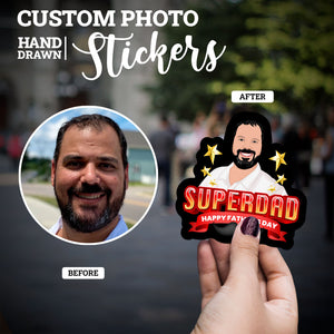 Create your own Custom Stickers for Cusotm Super Dad