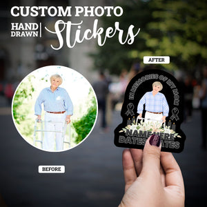 Create your own Custom Stickers for Custom Mom Memorial