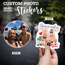 Load image into Gallery viewer, Create your own Custom Stickers for Not a Dad Bod but A Father Figure
