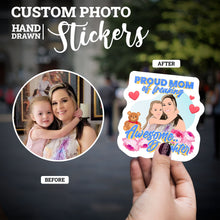 Load image into Gallery viewer, Create your own Custom Stickers for Personalized Mom and Daughter
