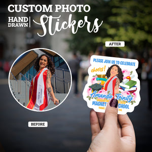 Create your own Custom Stickers for Please Join Us to Celebrate Graduation