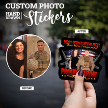 Load image into Gallery viewer, Create your own Custom Stickers for Proud Marine Mom
