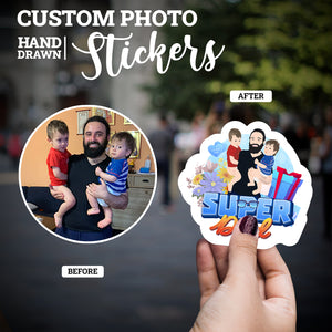 Create your own Custom Stickers for Super Dad