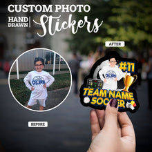 Load image into Gallery viewer, Create your own Custom Stickers for Team Name Soccer
