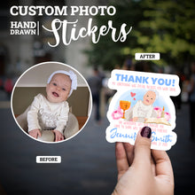 Load image into Gallery viewer, Create your own Custom Stickers for Thank You Christening Name
