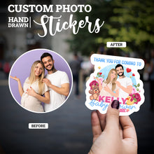 Load image into Gallery viewer, Create your own Custom Stickers for Thank You for Coming Baby Shower Name
