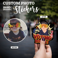 Load image into Gallery viewer, Create your own Custom Stickers for Voting Rocks
