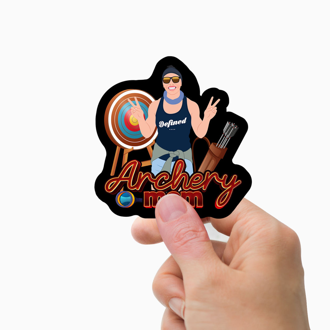 Custom Archery Mom Stickers Personalized