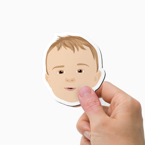 Custom Baby Face Magnets